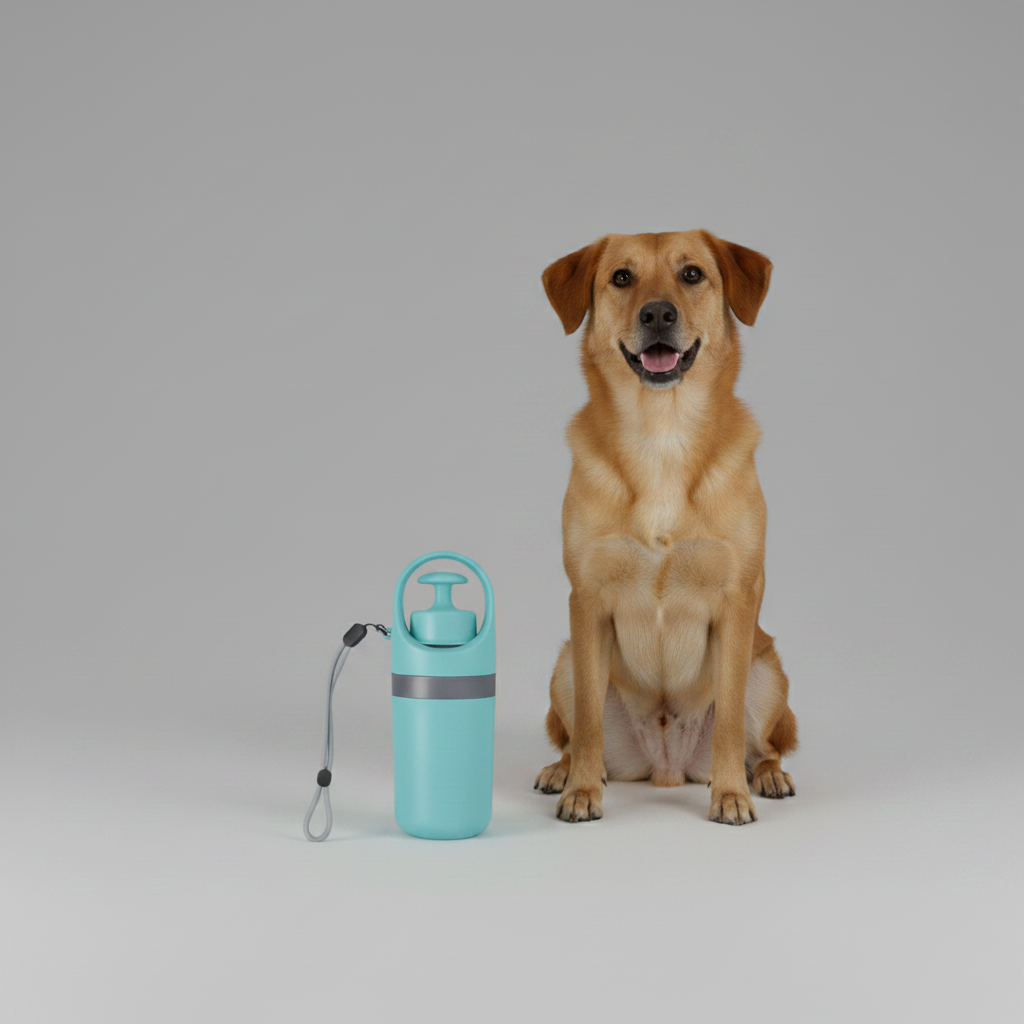 Portable Lightweight Dog Pooper Scooper With Built-in Poop Bag Dispenser