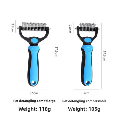 Universal Pet Hair Removal & Detangling Comb for Dogs & Cats
