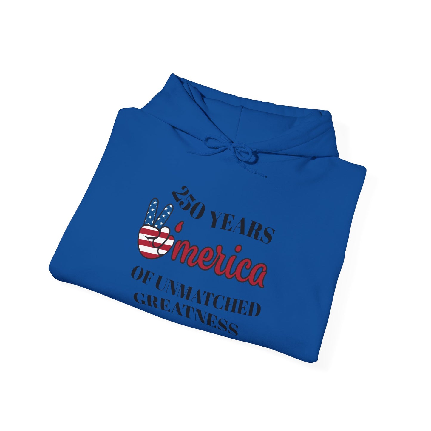 Patriotic 'America of Unmatched Greatness' Hoodie – USA Flag LOVE Graphic