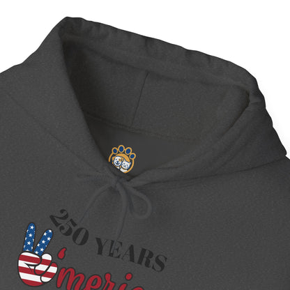 Patriotic 'America of Unmatched Greatness' Hoodie – USA Flag LOVE Graphic