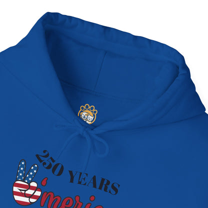 Patriotic 'America of Unmatched Greatness' Hoodie – USA Flag LOVE Graphic