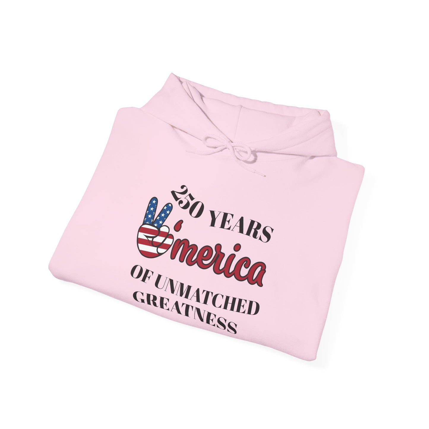 Patriotic 'America of Unmatched Greatness' Hoodie – USA Flag LOVE Graphic