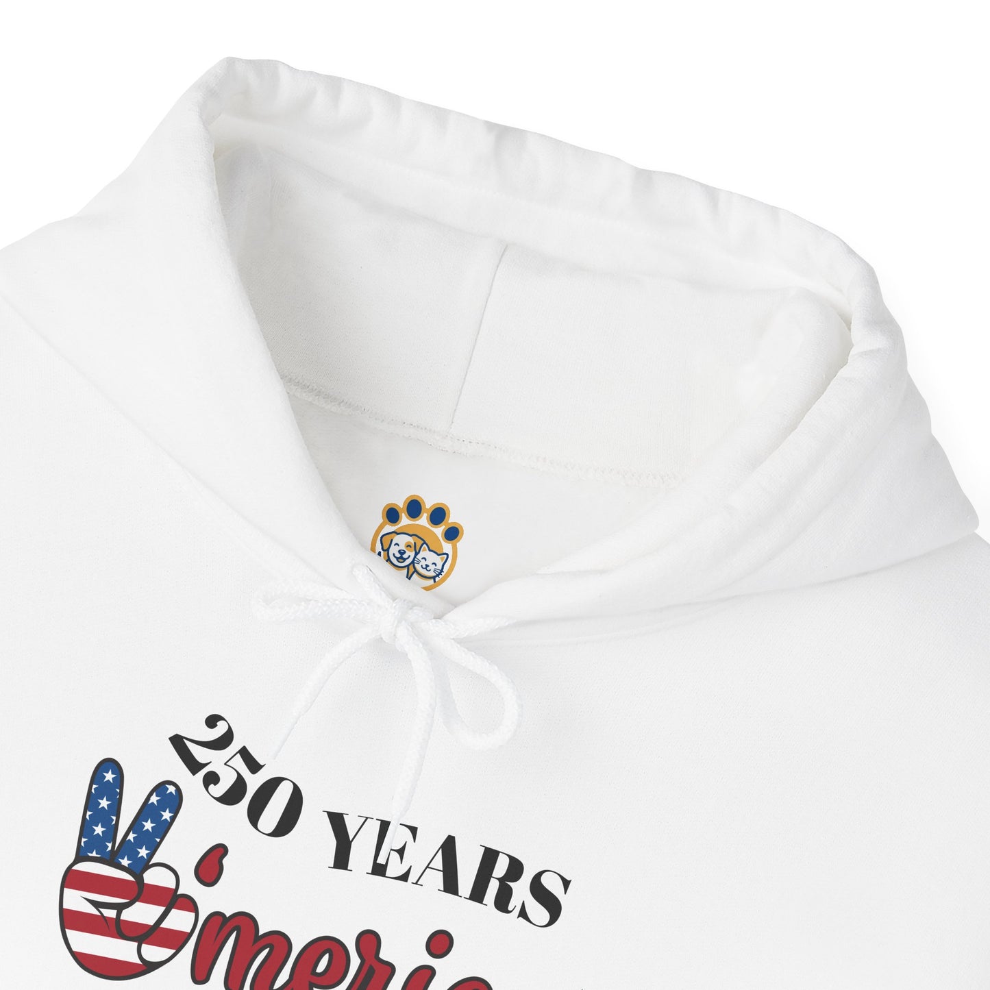 Patriotic 'America of Unmatched Greatness' Hoodie – USA Flag LOVE Graphic