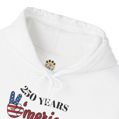 Patriotic 'America of Unmatched Greatness' Hoodie – USA Flag LOVE Graphic