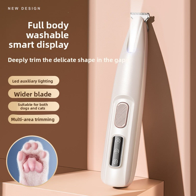 Rechargeable LED Pet Paw Trimmer for Dogs & Cats