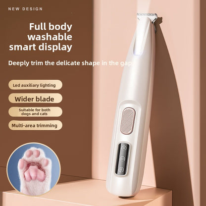 Rechargeable LED Pet Paw Trimmer for Dogs & Cats