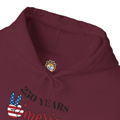 Patriotic 'America of Unmatched Greatness' Hoodie – USA Flag LOVE Graphic