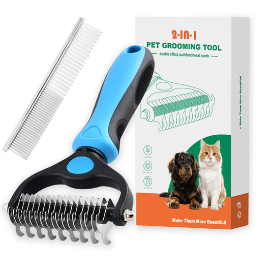 Universal Pet Hair Removal & Detangling Comb for Dogs & Cats