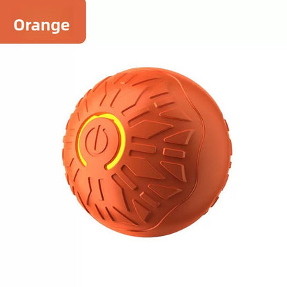 Rechargeable Smart Interactive Pet Ball ? Automatic Bouncing & Teaser Rope Toy for Dogs & Cats
