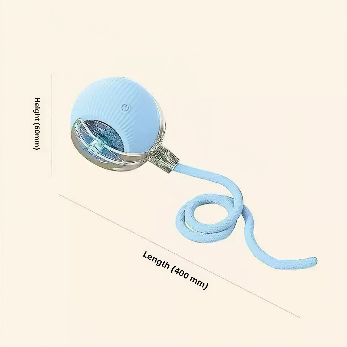 Rechargeable Smart Interactive Pet Ball ? Automatic Bouncing & Teaser Rope Toy for Dogs & Cats