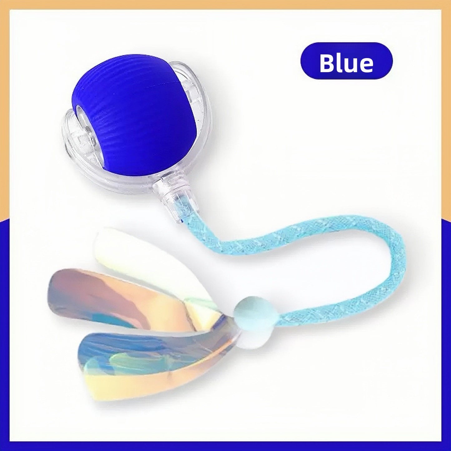 Rechargeable Smart Interactive Pet Ball ? Automatic Bouncing & Teaser Rope Toy for Dogs & Cats