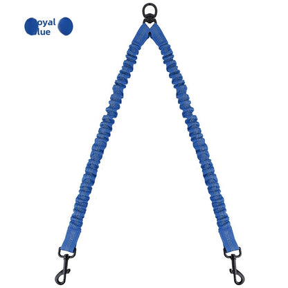 Dual Bungee Dog Leash with Anti-Tangle Double Attachment