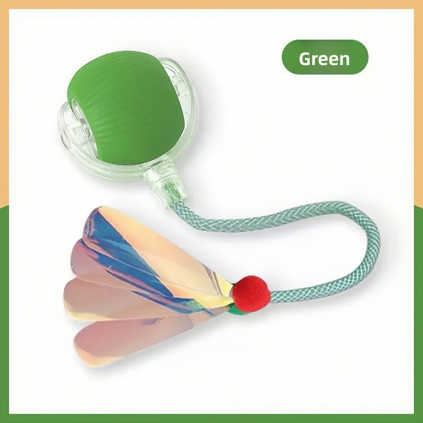Rechargeable Smart Interactive Pet Ball ? Automatic Bouncing & Teaser Rope Toy for Dogs & Cats