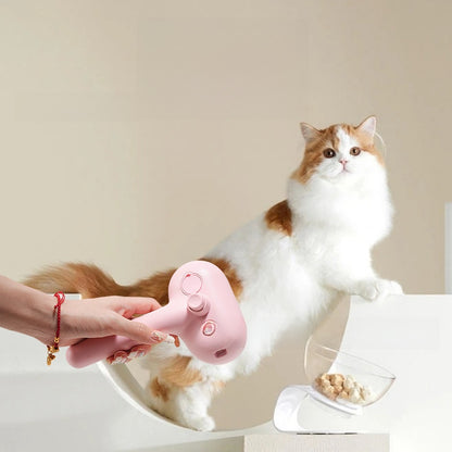 2-in-1 Electric Pet Spray Grooming Brush | Self-Cleaning Deshedding Comb