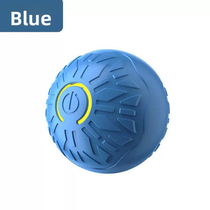 Rechargeable Smart Interactive Pet Ball ? Automatic Bouncing & Teaser Rope Toy for Dogs & Cats