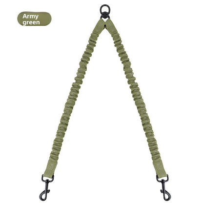Dual Bungee Dog Leash with Anti-Tangle Double Attachment