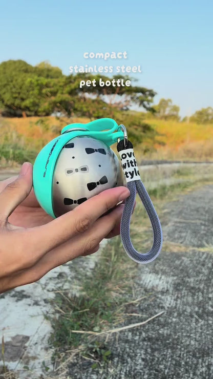 Portable Water Bottle with Bowl