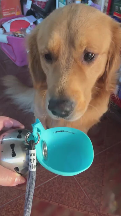 Portable Water Bottle with Bowl