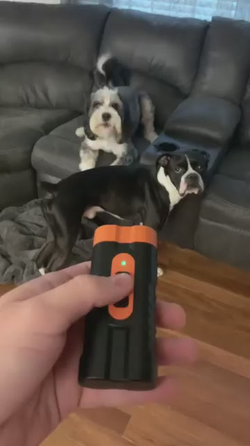 Ultrasonic Dog Trainer with Flashlight & Anti-Barking Assistance